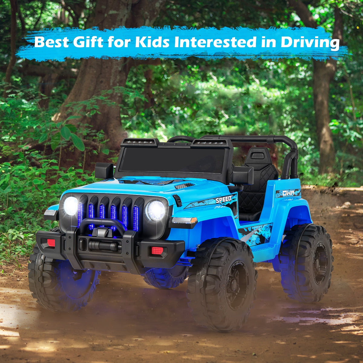 12V Kids Ride-On Jeep Car with 2.4G Remote Control