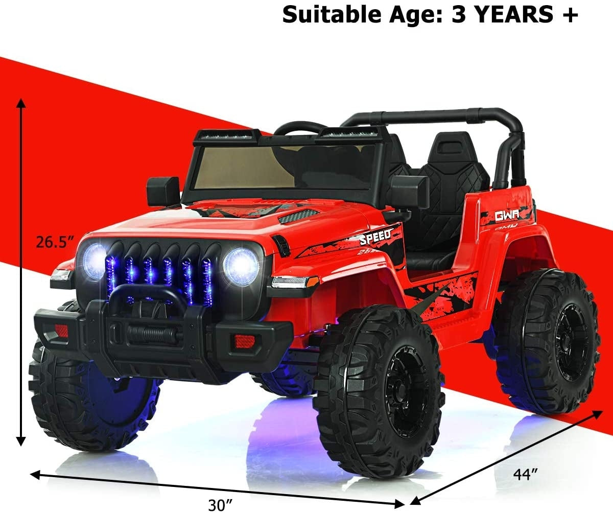 12V Kids Ride-On Jeep Car with 2.4G Remote Control