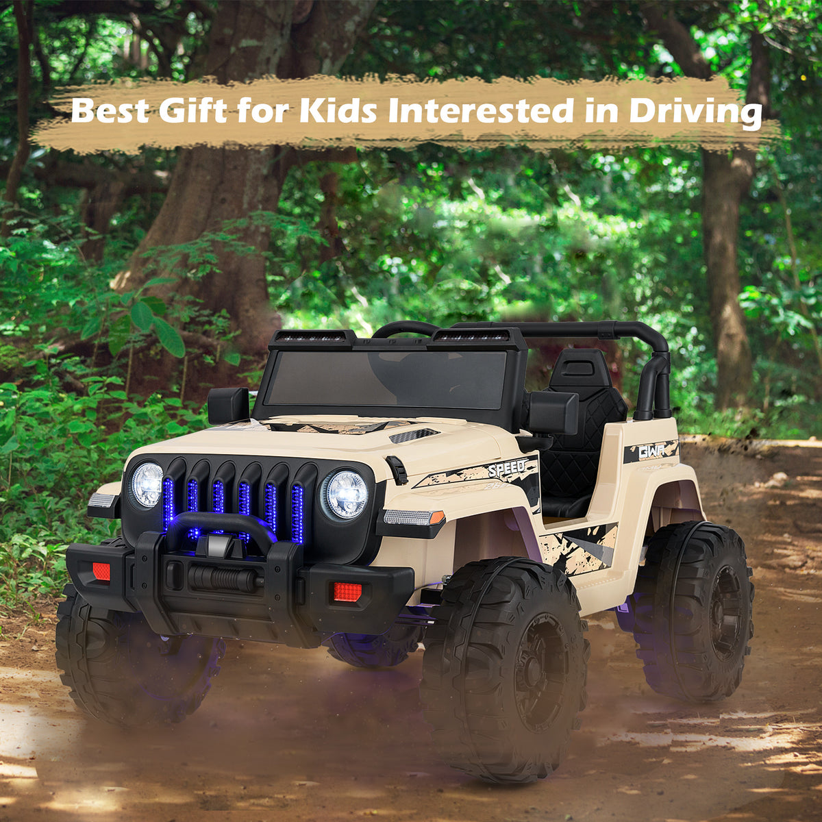 12V Kids Ride-On Jeep Car with 2.4G Remote Control