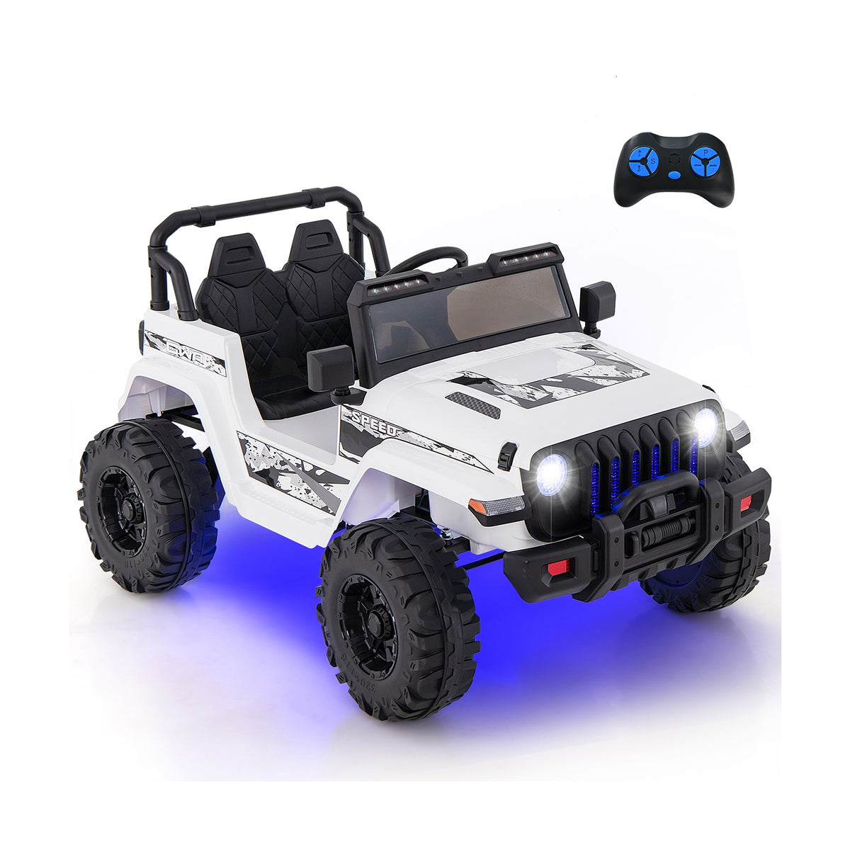 12V Kids Ride-On Jeep Car with 2.4G Remote Control