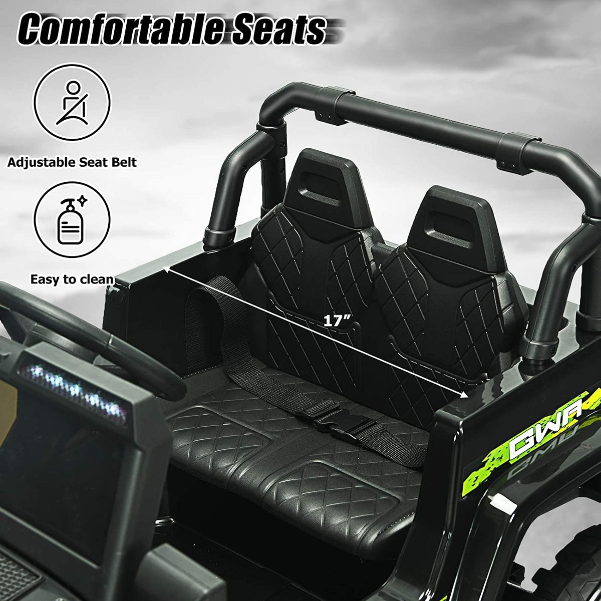 12V Kids Ride-On Jeep Car with 2.4G Remote Control