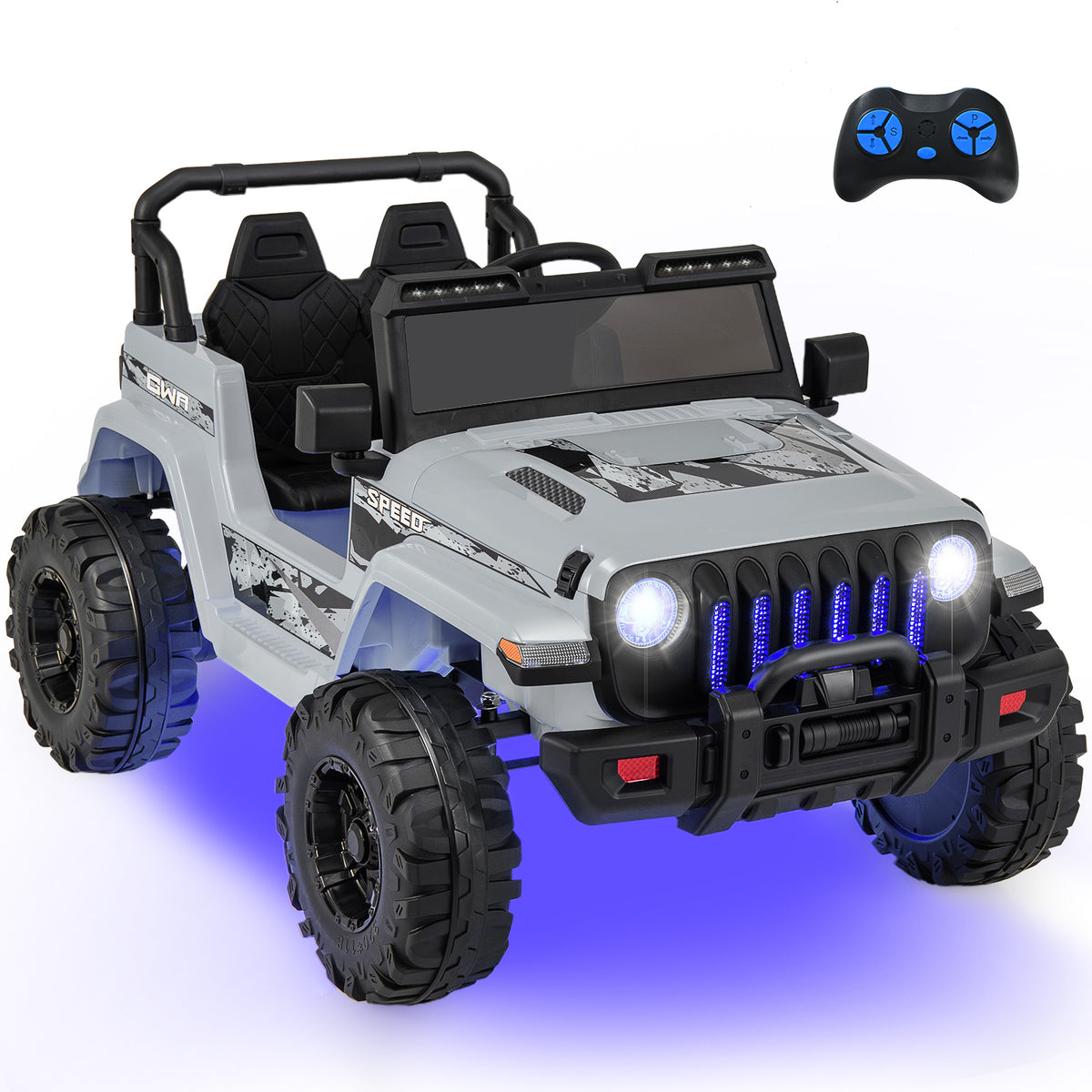 12V Kids Ride-On Jeep Car with 2.4G Remote Control