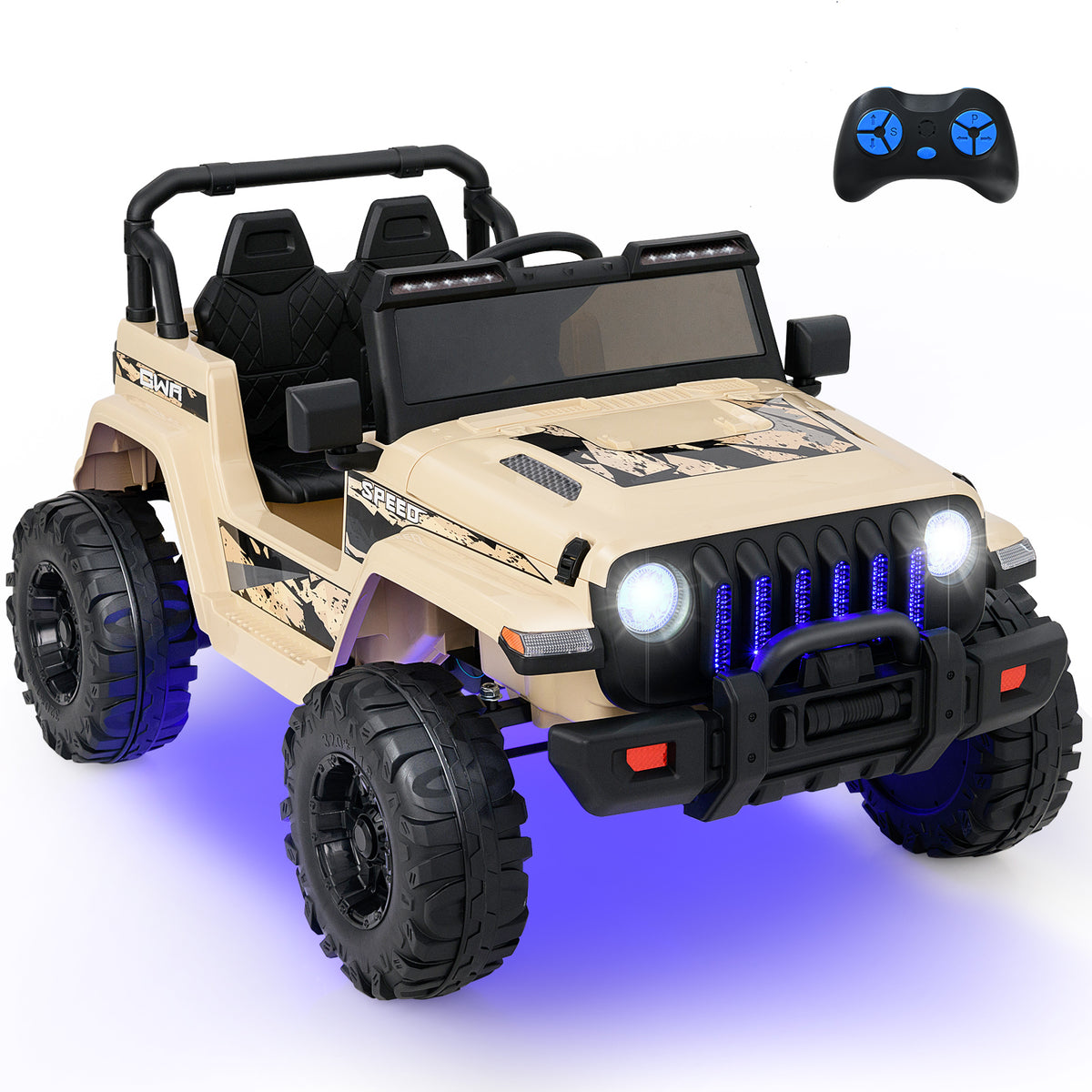 12V Kids Ride-On Jeep Car with 2.4G Remote Control