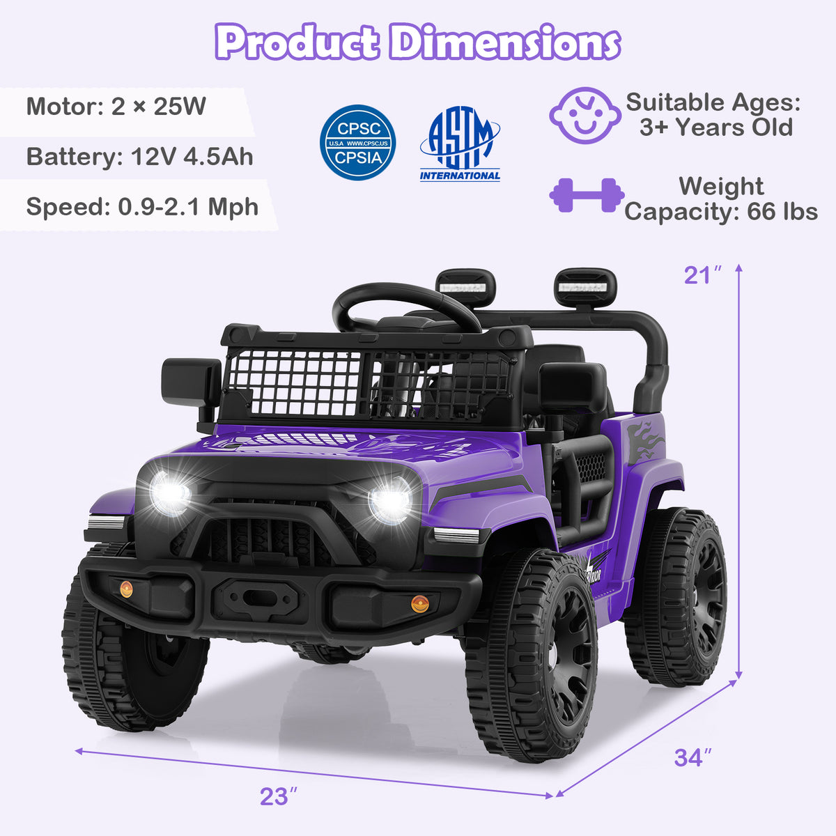 12V Kids Electric Ride-On Truck with Remote Control