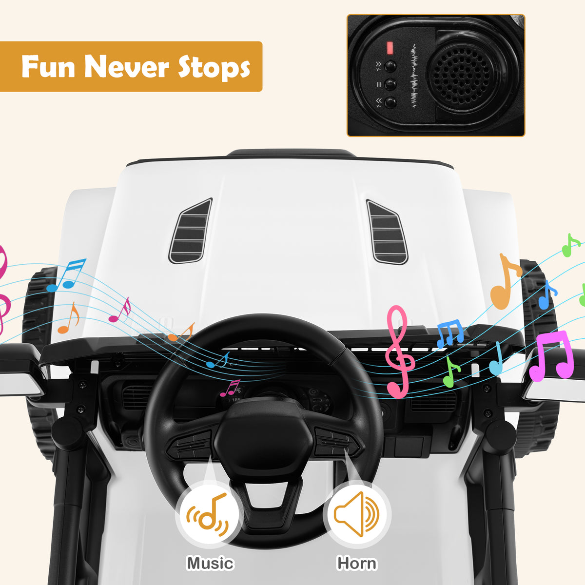 12V Kids Electric Ride-On Truck with Remote Control