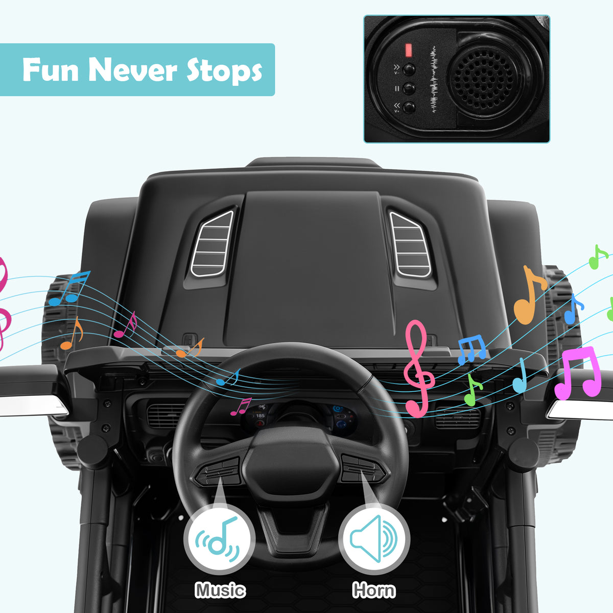 12V Kids Electric Ride-On Truck with Remote Control