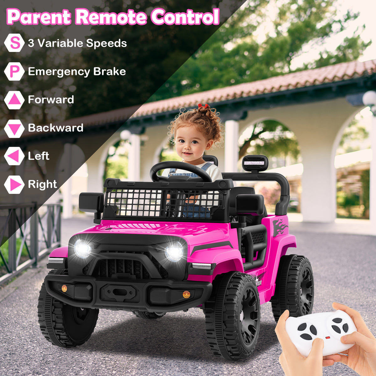 12V Kids Electric Ride-On Truck with Remote Control