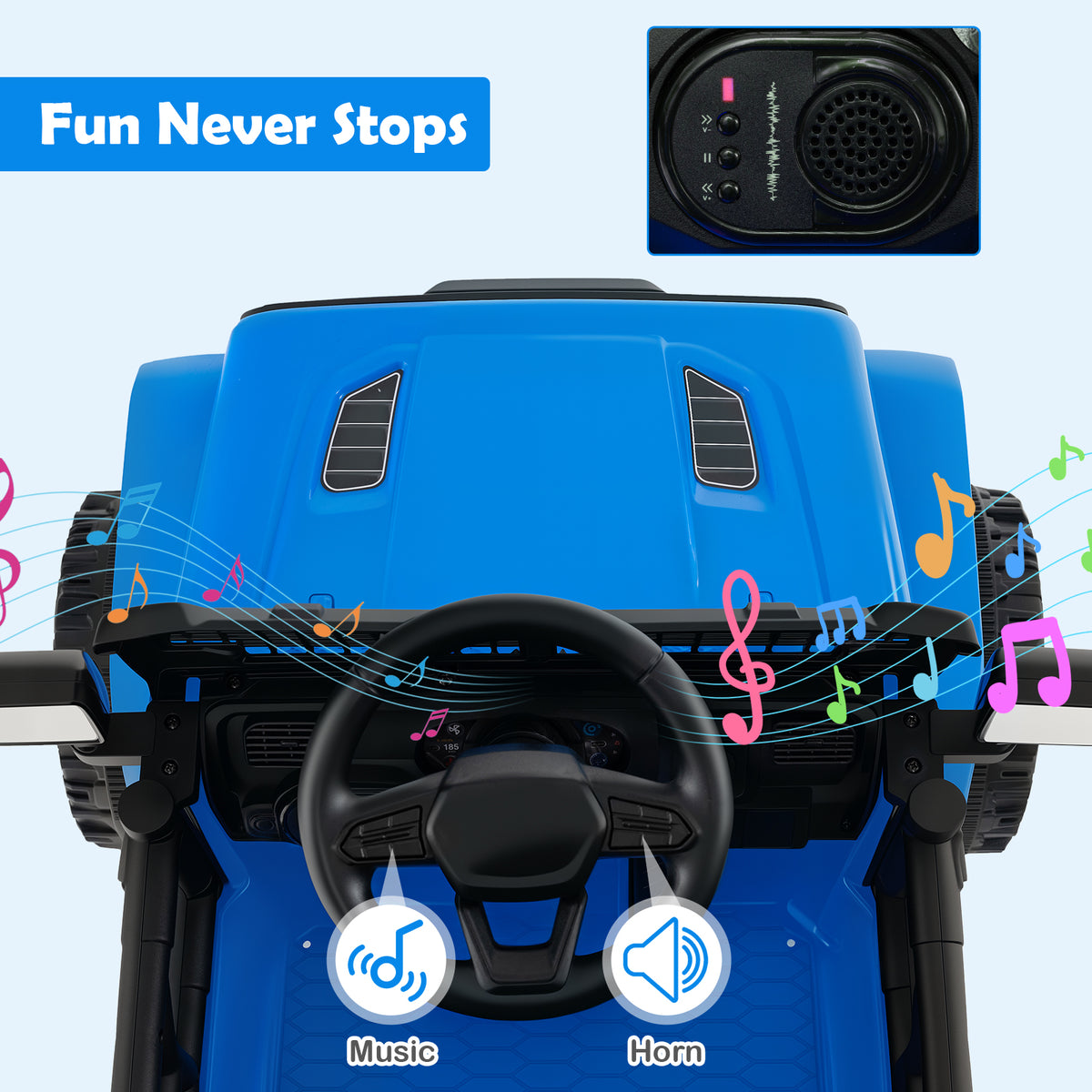 12V Kids Electric Ride-On Truck with Remote Control