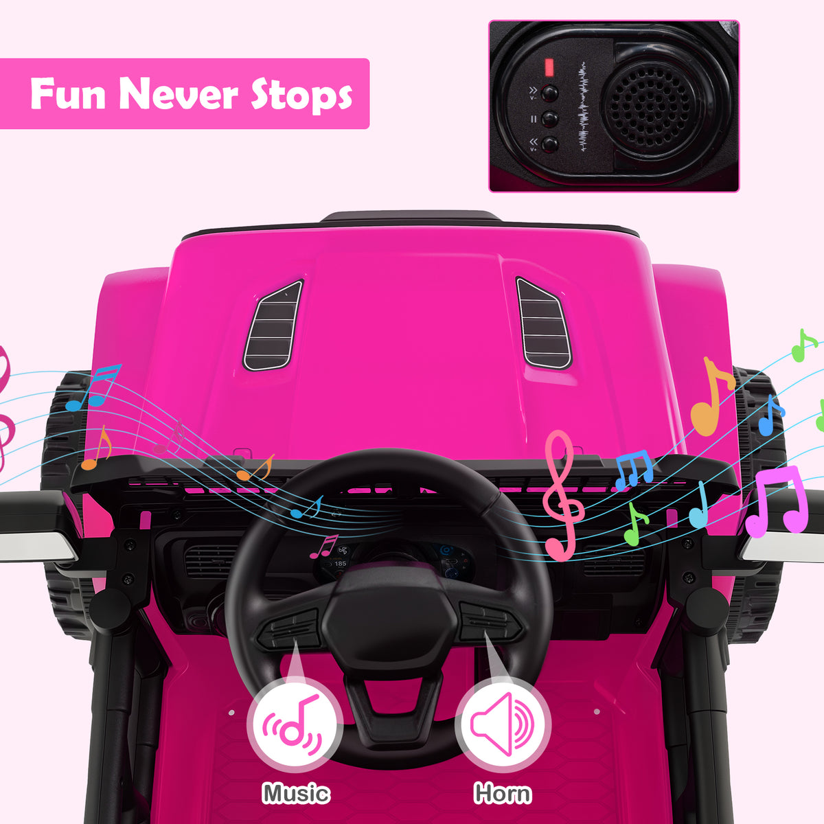 12V Kids Electric Ride-On Truck with Remote Control