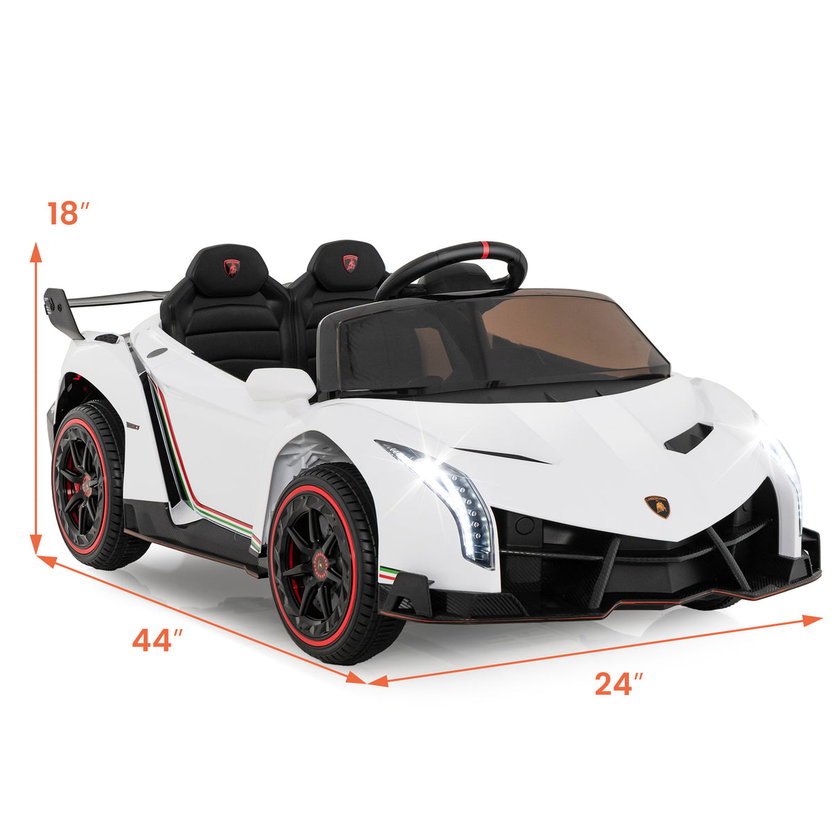 Lamborghini 12V 4WD Kids Ride-on Sports Car with Remote Control