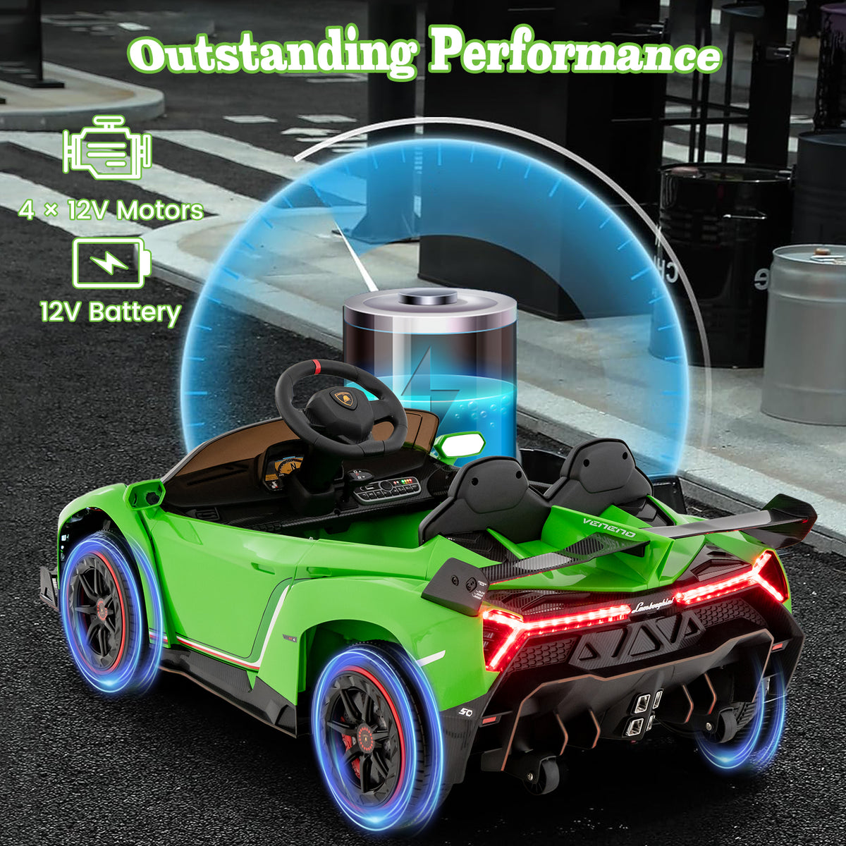Lamborghini 12V 4WD Kids Ride-on Sports Car with Remote Control