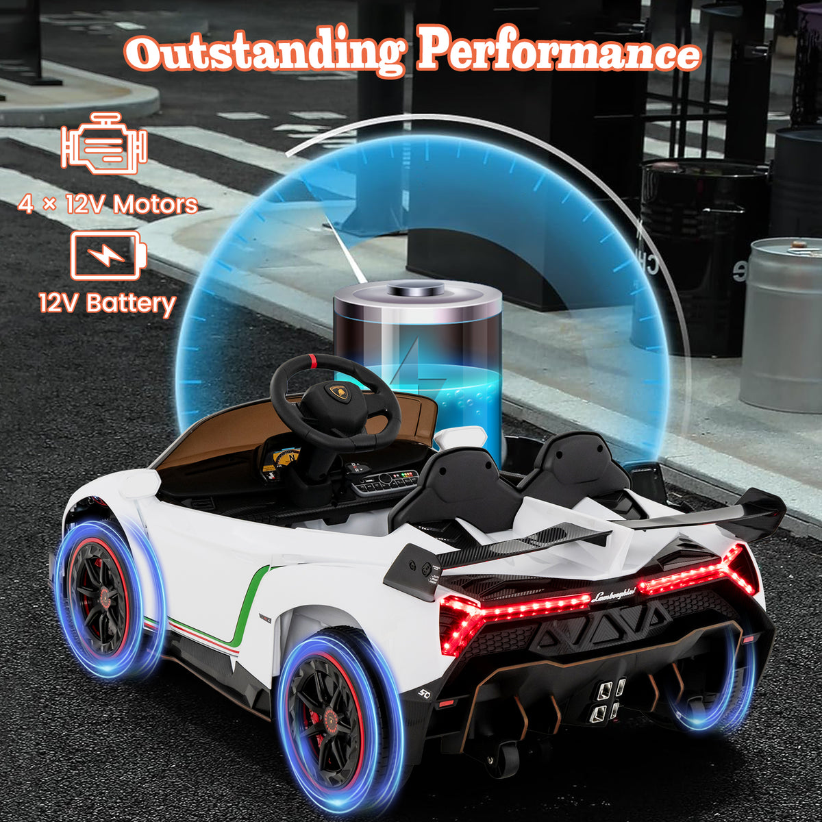 Lamborghini 12V 4WD Kids Ride-on Sports Car with Remote Control