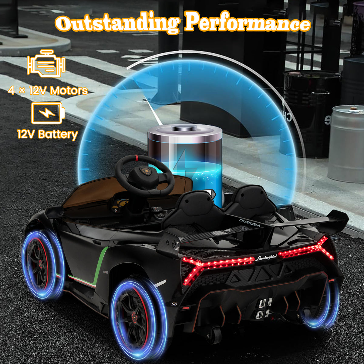 Lamborghini 12V 4WD Kids Ride-on Sports Car with Remote Control