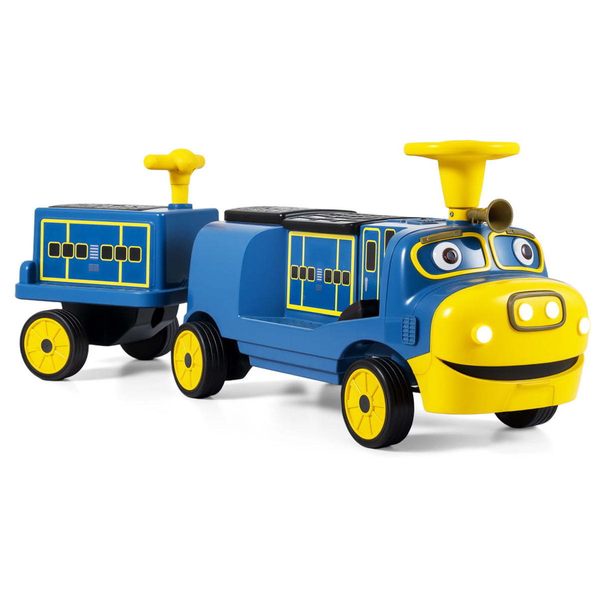 12V Kids Ride on Train 3-Seater with Detachable Carriage Licensed Chuggington