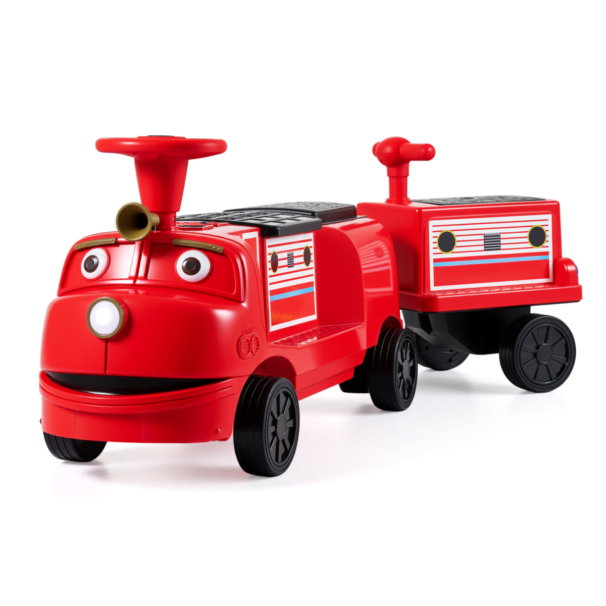 12V Kids Ride on Train 3-Seater with Detachable Carriage Licensed Chuggington