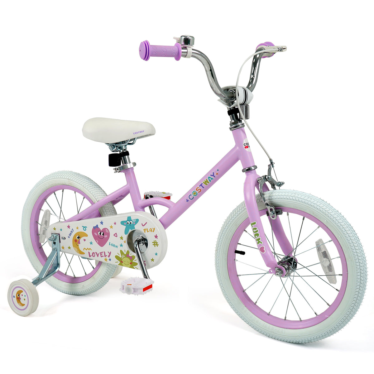 Kids Bike Adjustable for 3-8 Years Old Children - Stars & Moon