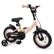 Kids Bike Adjustable with Removable Training Wheels for 3-8 Years Old