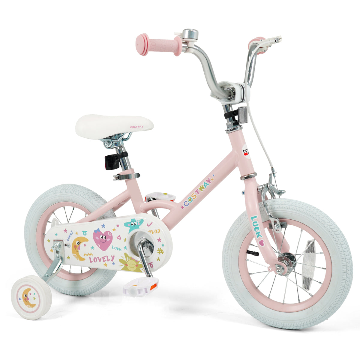 Vélo pour enfants réglable pour enfants de 3 à 8 ans - Étoiles et Lune