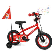 Kids Bike Adjustable with Christmas Music & Flag for Aged 3-5 Years Old