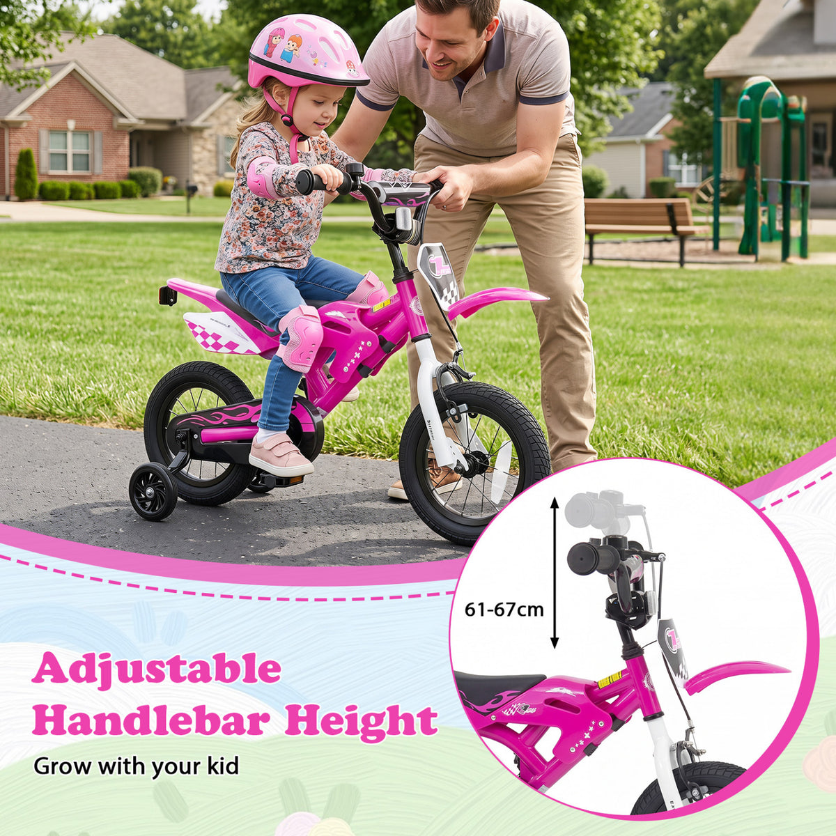 Kids Bike Motorcycle-Inspired for Boy Girl Ages 3-4 Years