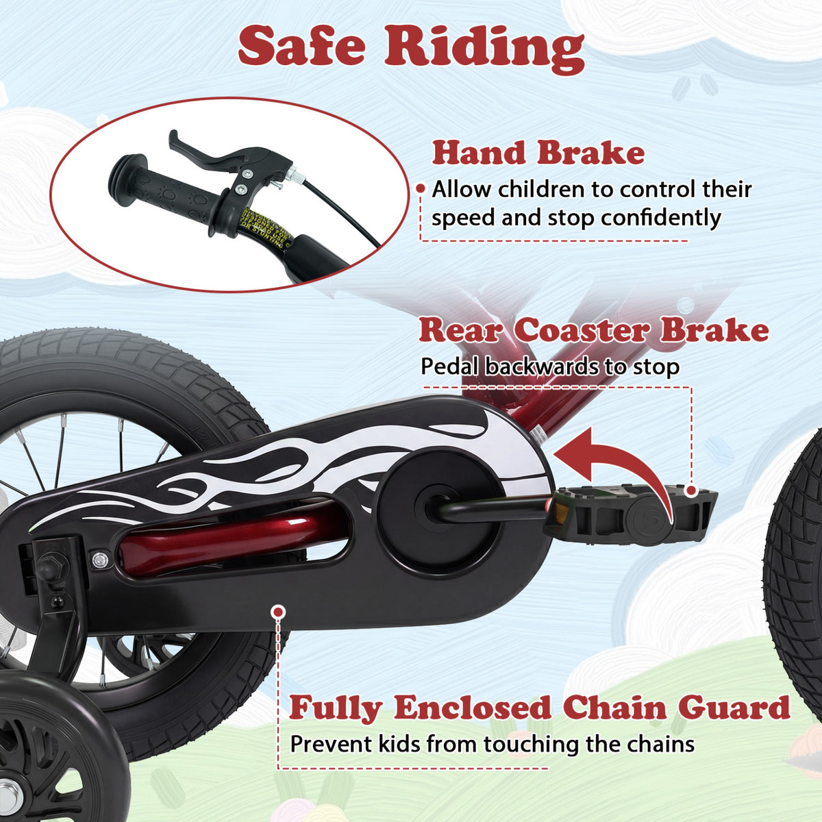 Kids Bike Motorcycle-Inspired for Boy Girl Ages 3-4 Years