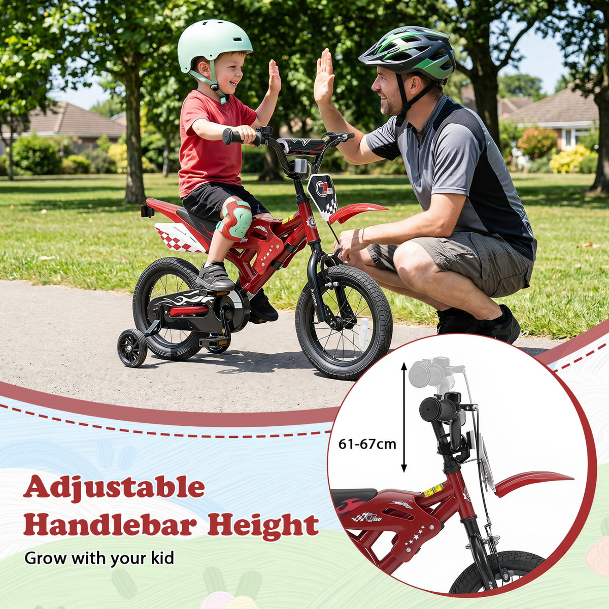 Kids Bike Motorcycle-Inspired for Boy Girl Ages 3-4 Years