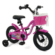 Vélo pour enfant avec petites roues pour 3-4 ans - Rose magique