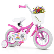 Girls Bike for 3-4 Years Old with Basket - Spring Party