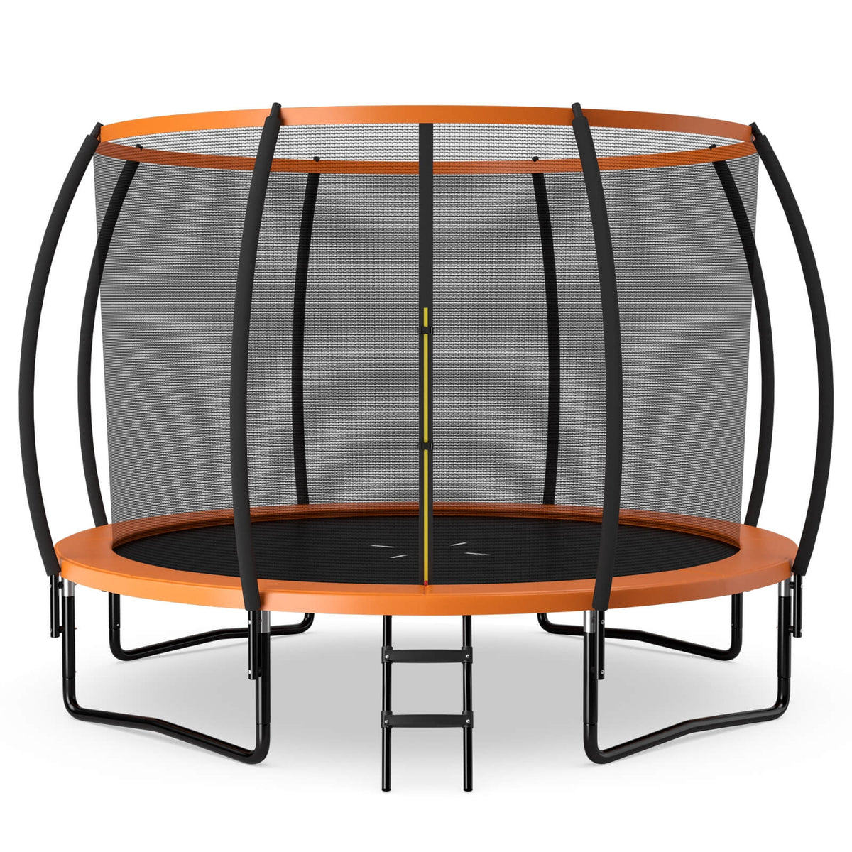 12ft Recreational Trampoline with Enclosure Net and Ladder - 400 lbs-Trampolines-DECOROLALA