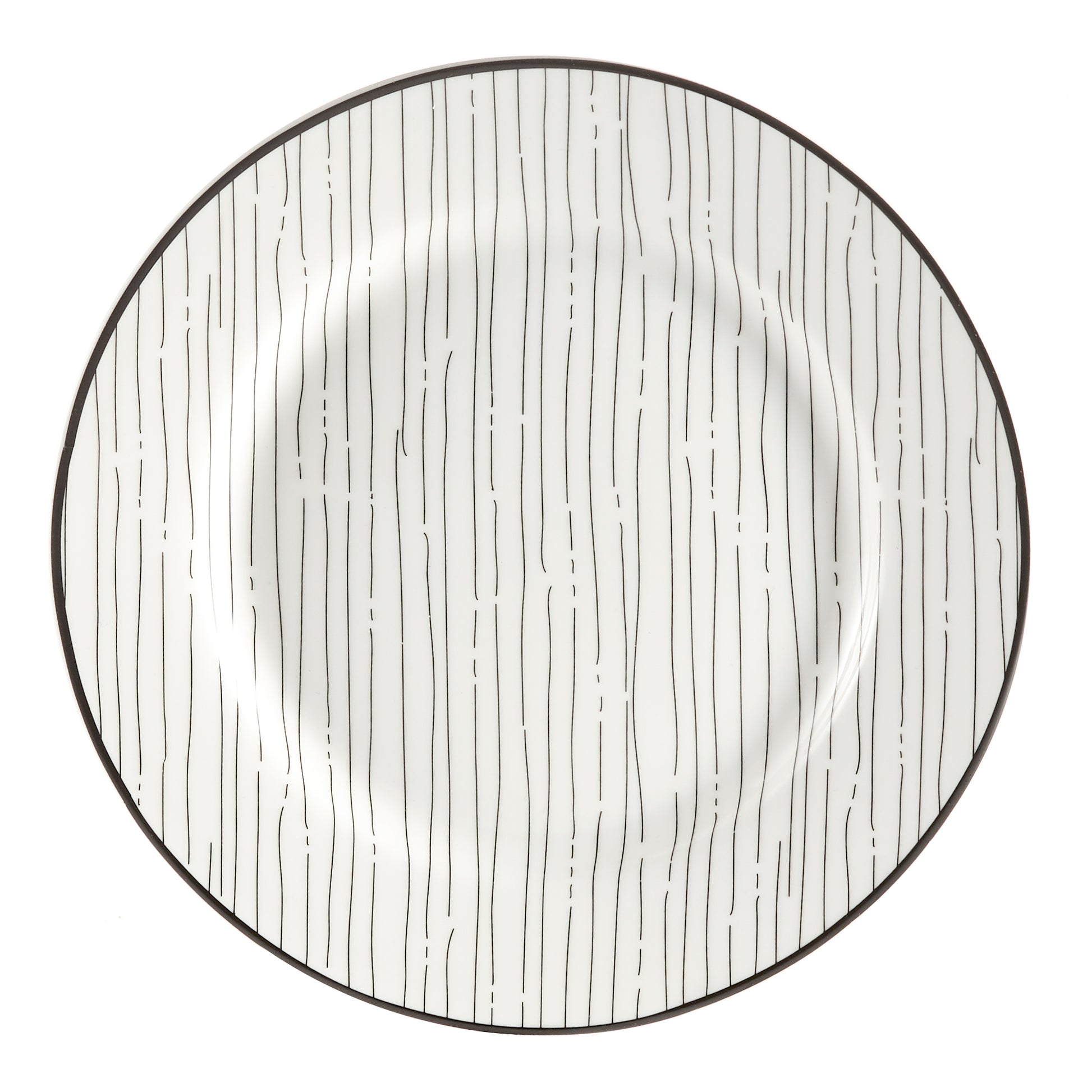 12pc Porcelain Dinnerware Set - Black & White Sketch-Dinnerware-DECOROLALA