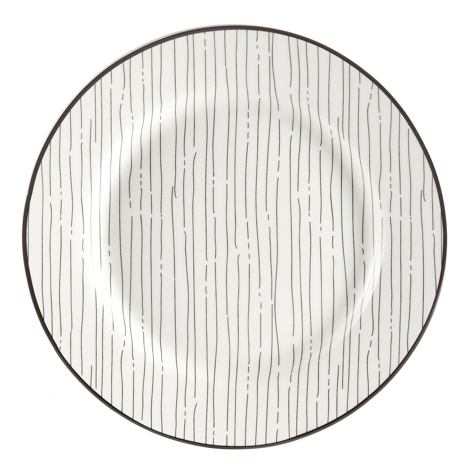 12pc Porcelain Dinnerware Set - Black & White Sketch-Dinnerware-DECOROLALA