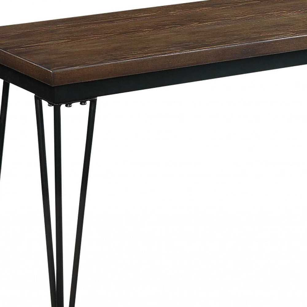 13" Brown and Black Dining bench-Benches-DECOROLALA