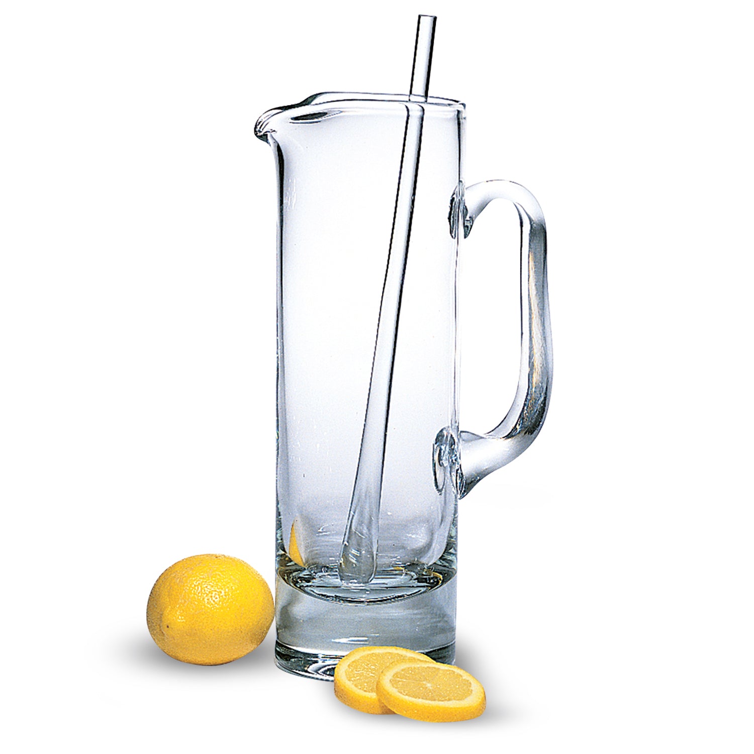 13" Clear Lead Free Crystal Martini Pitcher And Stirrer-Barware and Drinkware-DECOROLALA