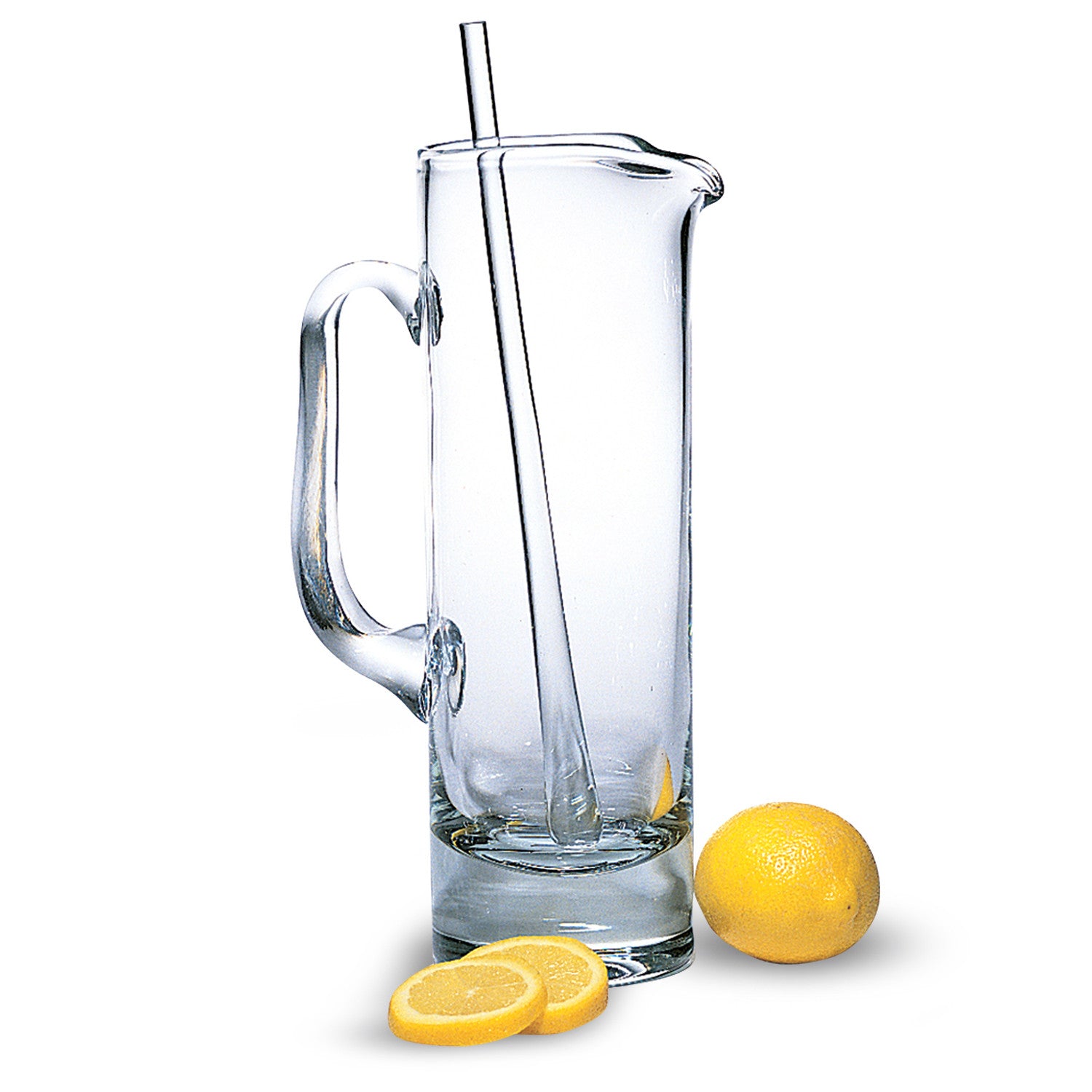 13" Clear Lead Free Crystal Martini Pitcher And Stirrer-Barware and Drinkware-DECOROLALA
