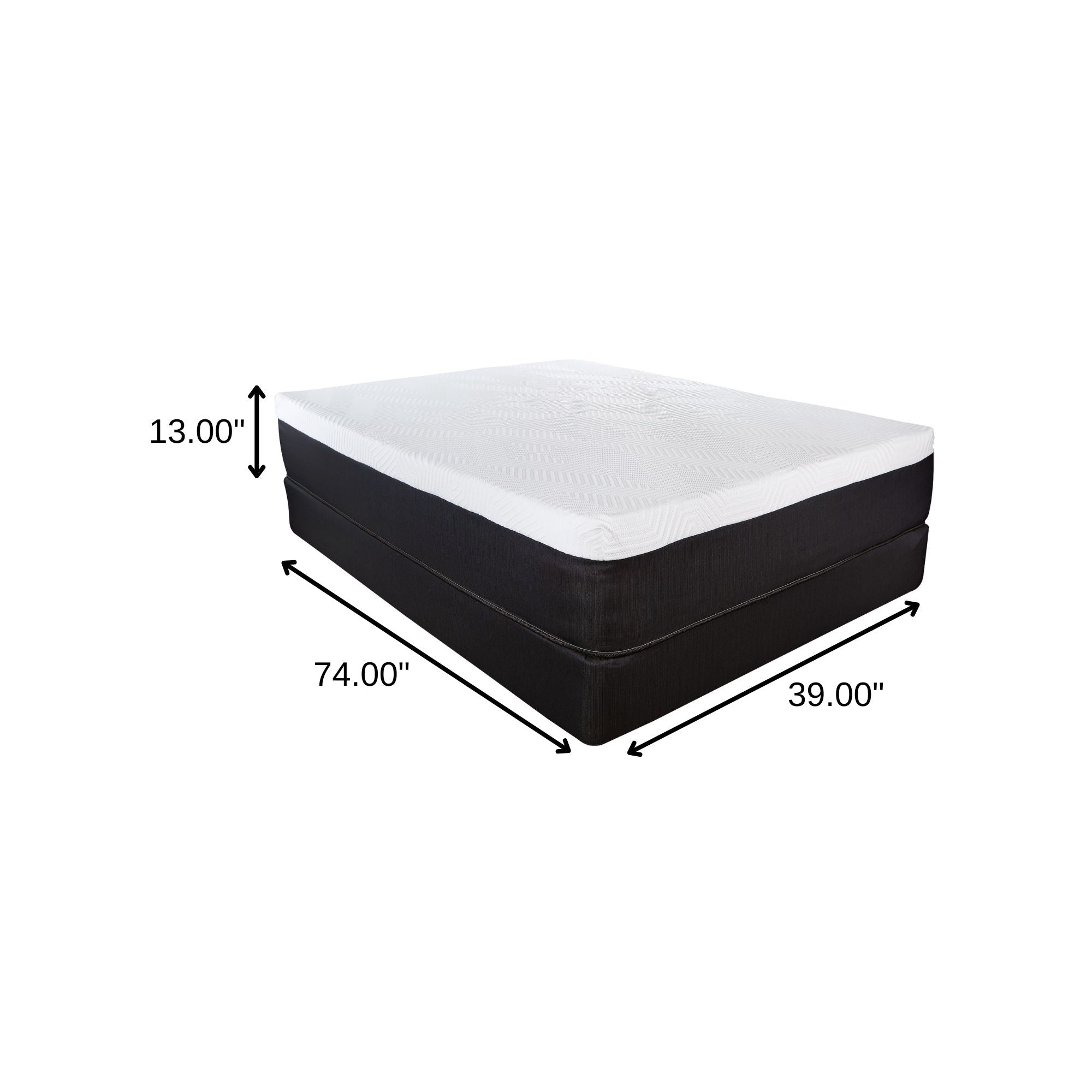 13" Hybrid Pocket Coil Gel Memory Foam Mattress-Hybrid Mattresses-DECOROLALA