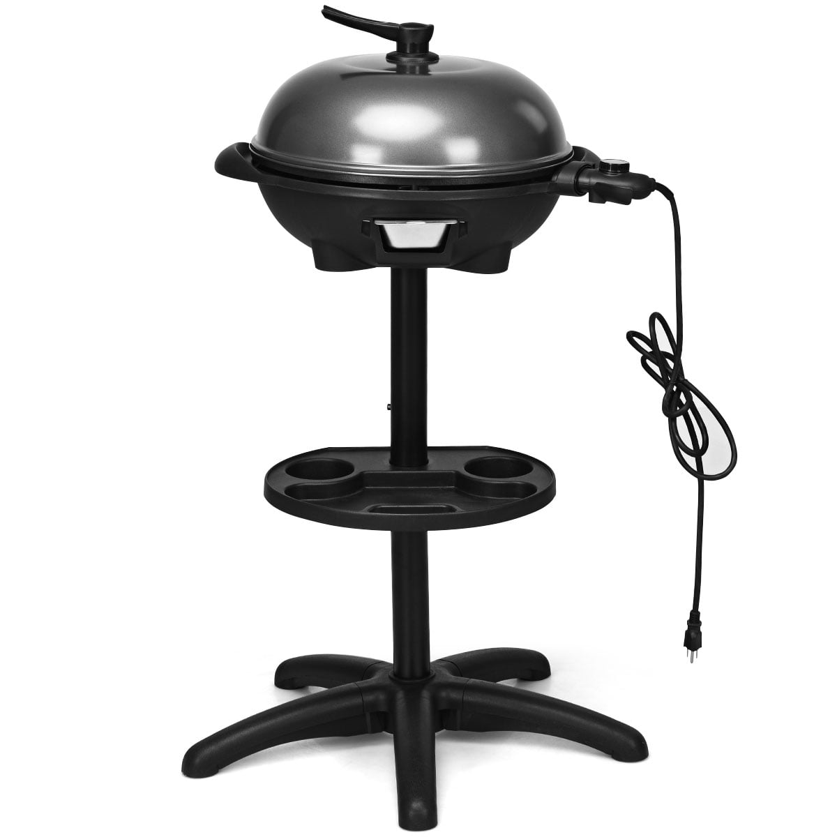 1350 W Outdoor Electric BBQ Grill with Removable Stand Easy to Install-Black-Outdoor Grills-DECOROLALA