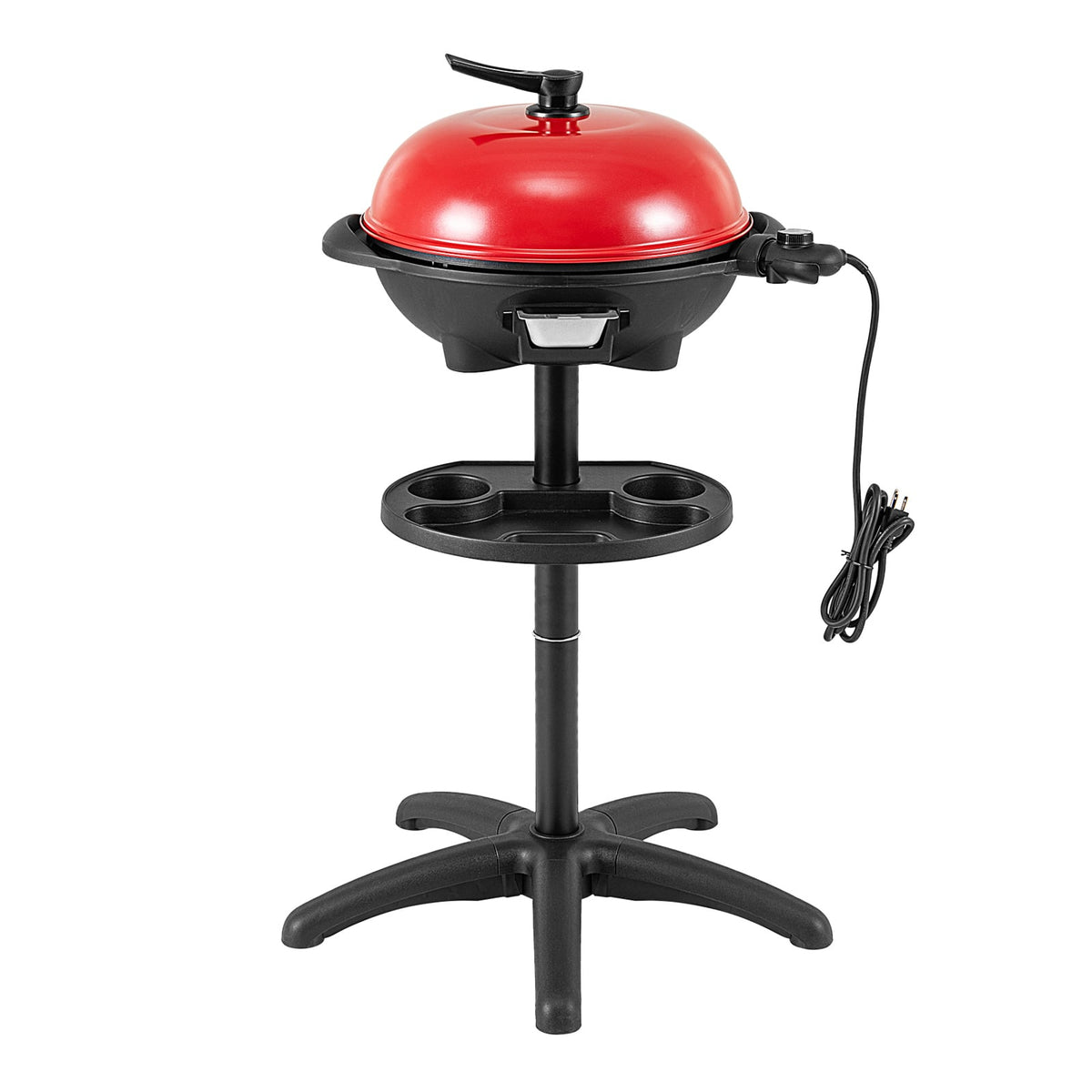 1350 W Outdoor Electric BBQ Grill with Removable Stand Easy to Install-Red-Outdoor Grills-DECOROLALA