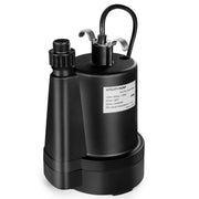 1/3HP 2400GPH Submersible Utility Pump Portable Electric Water Pump with 10 FT Cord-Watering & Irrigation-DECOROLALA