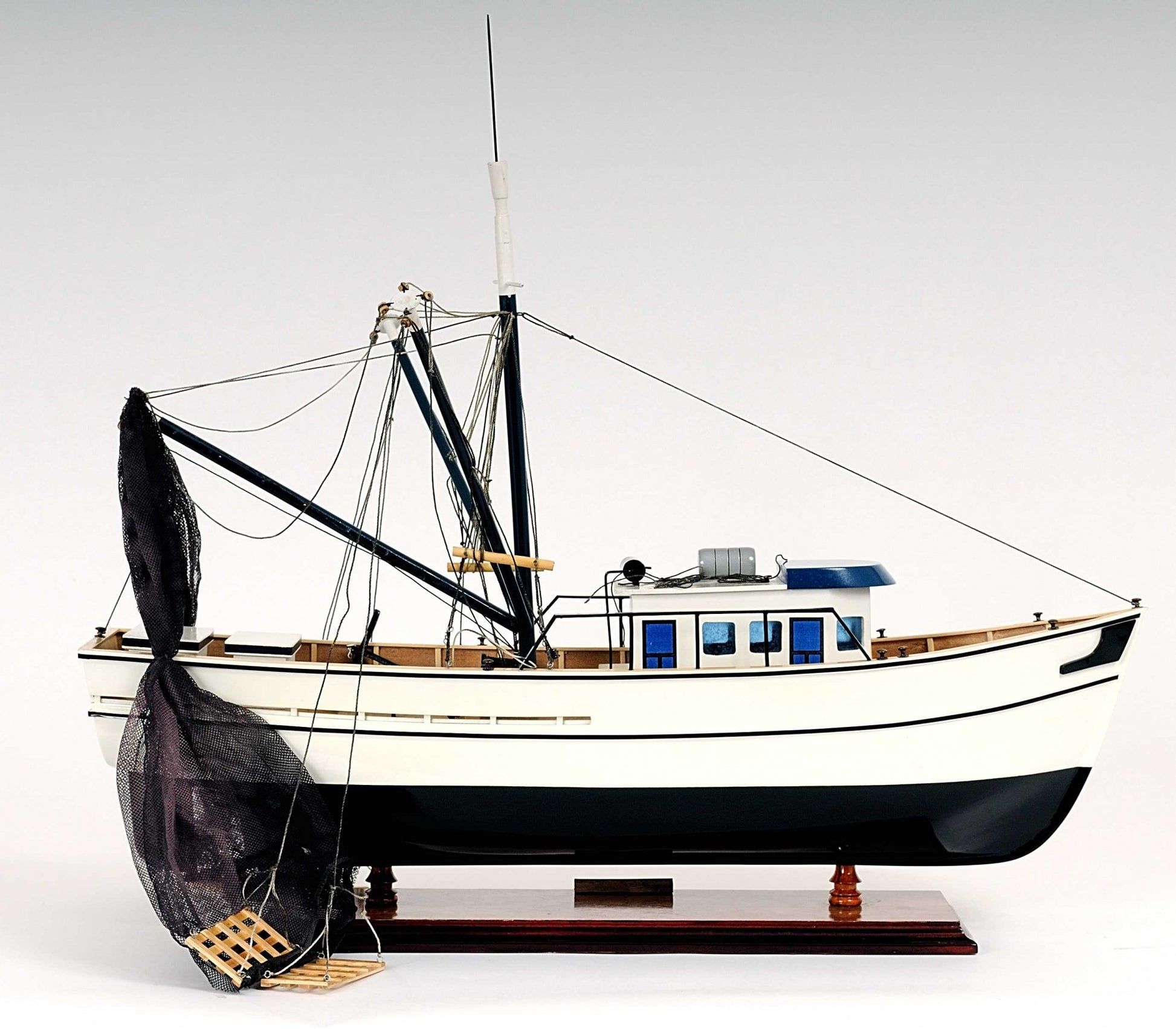 13.5" X 25" X 22" Shrimp Boat-Sculptures-DECOROLALA
