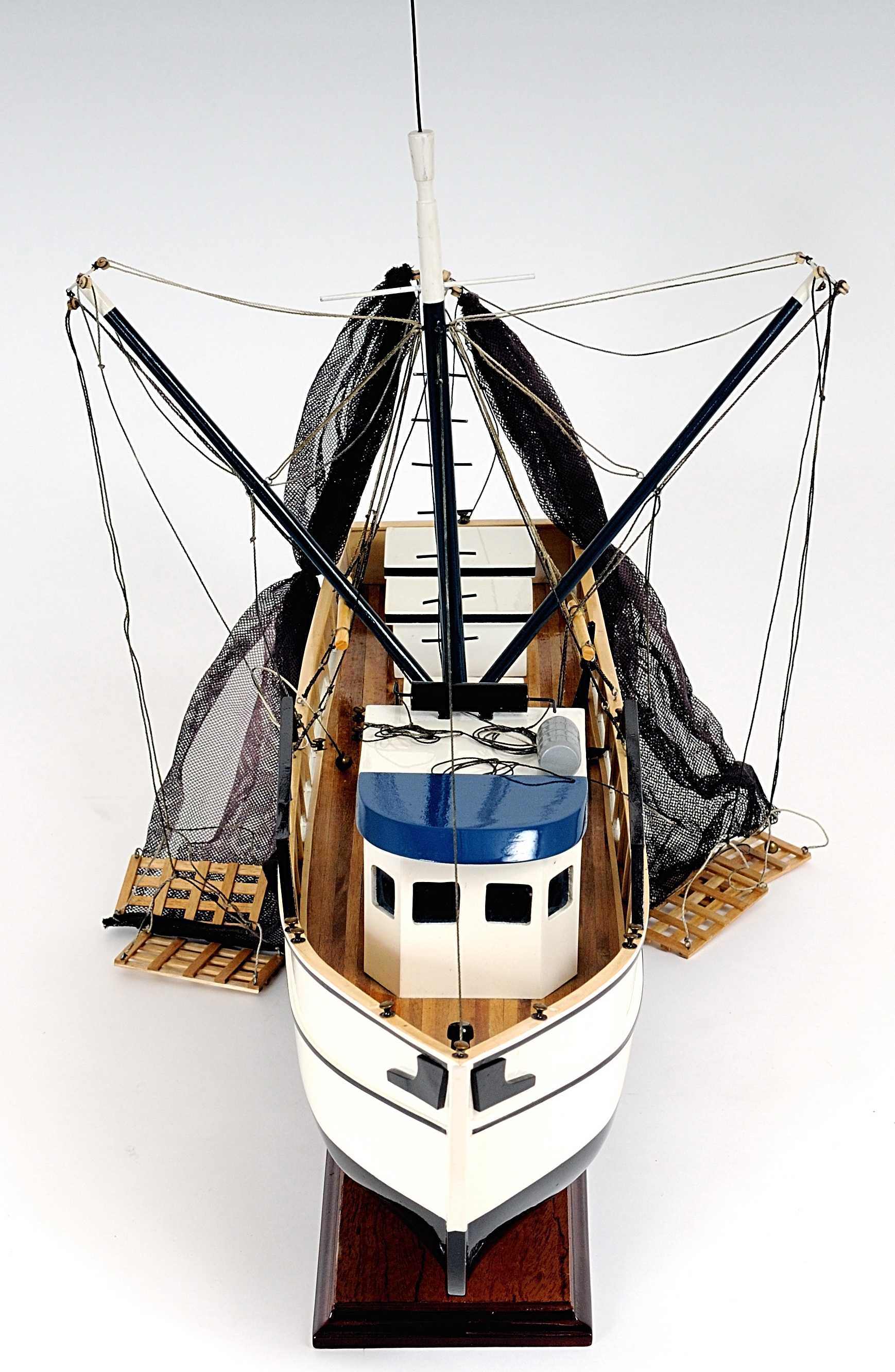 13.5" X 25" X 22" Shrimp Boat-Sculptures-DECOROLALA