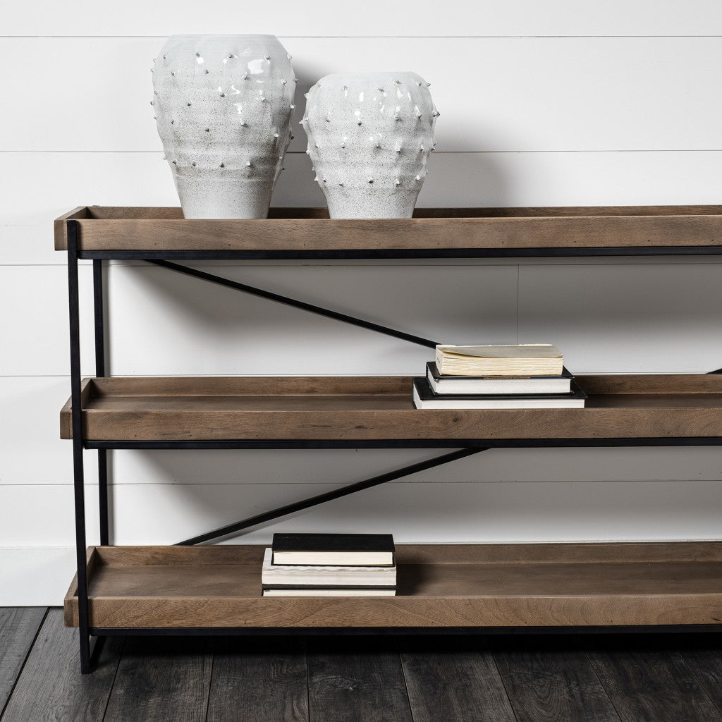 14" White Abstract Cylinder Ceramic Table Vase-Vases-DECOROLALA