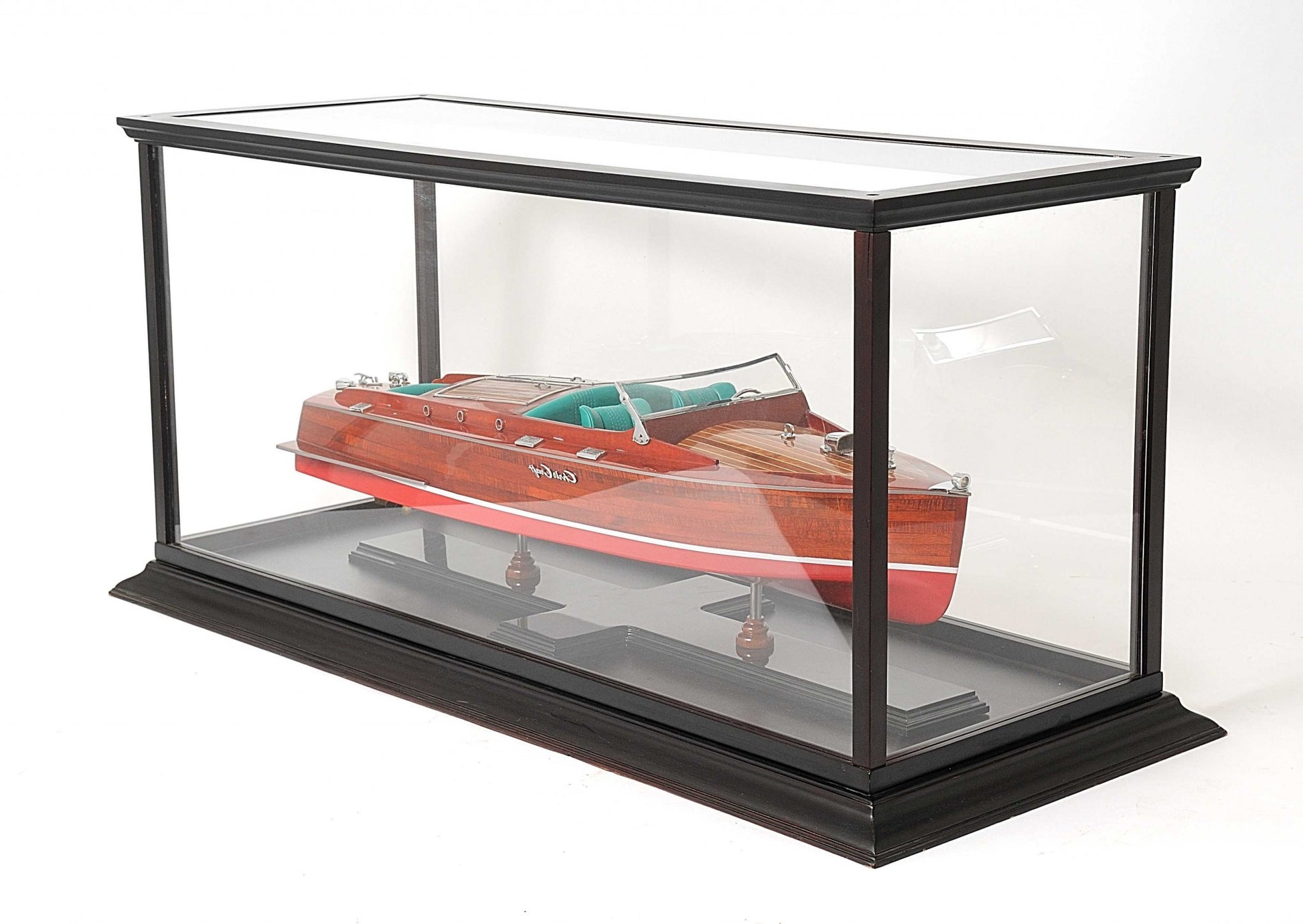 14" X 37.5" X 15" Display Case For Speed Boat-Cabinets-DECOROLALA