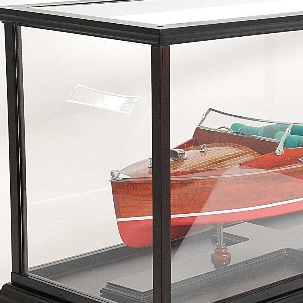 14" X 37.5" X 15" Display Case For Speed Boat-Cabinets-DECOROLALA