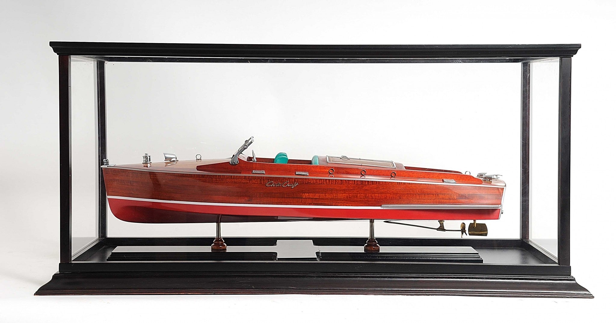 14" X 37.5" X 15" Display Case For Speed Boat-Cabinets-DECOROLALA