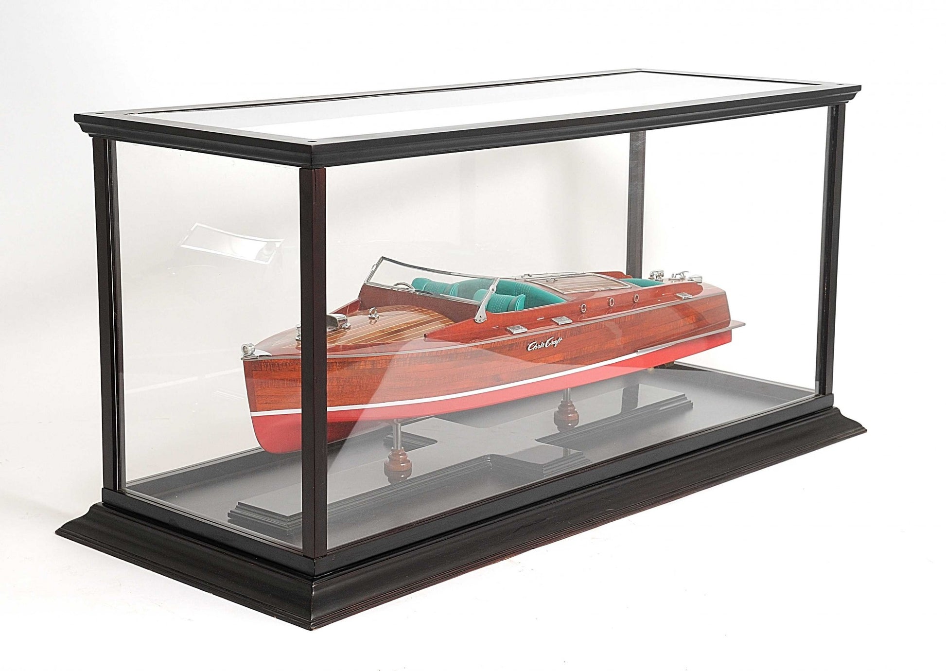 14" X 37.5" X 15" Display Case For Speed Boat-Cabinets-DECOROLALA
