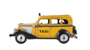 14" Yellow Checker Taxi Cab Model Sculpture-Sculptures-DECOROLALA