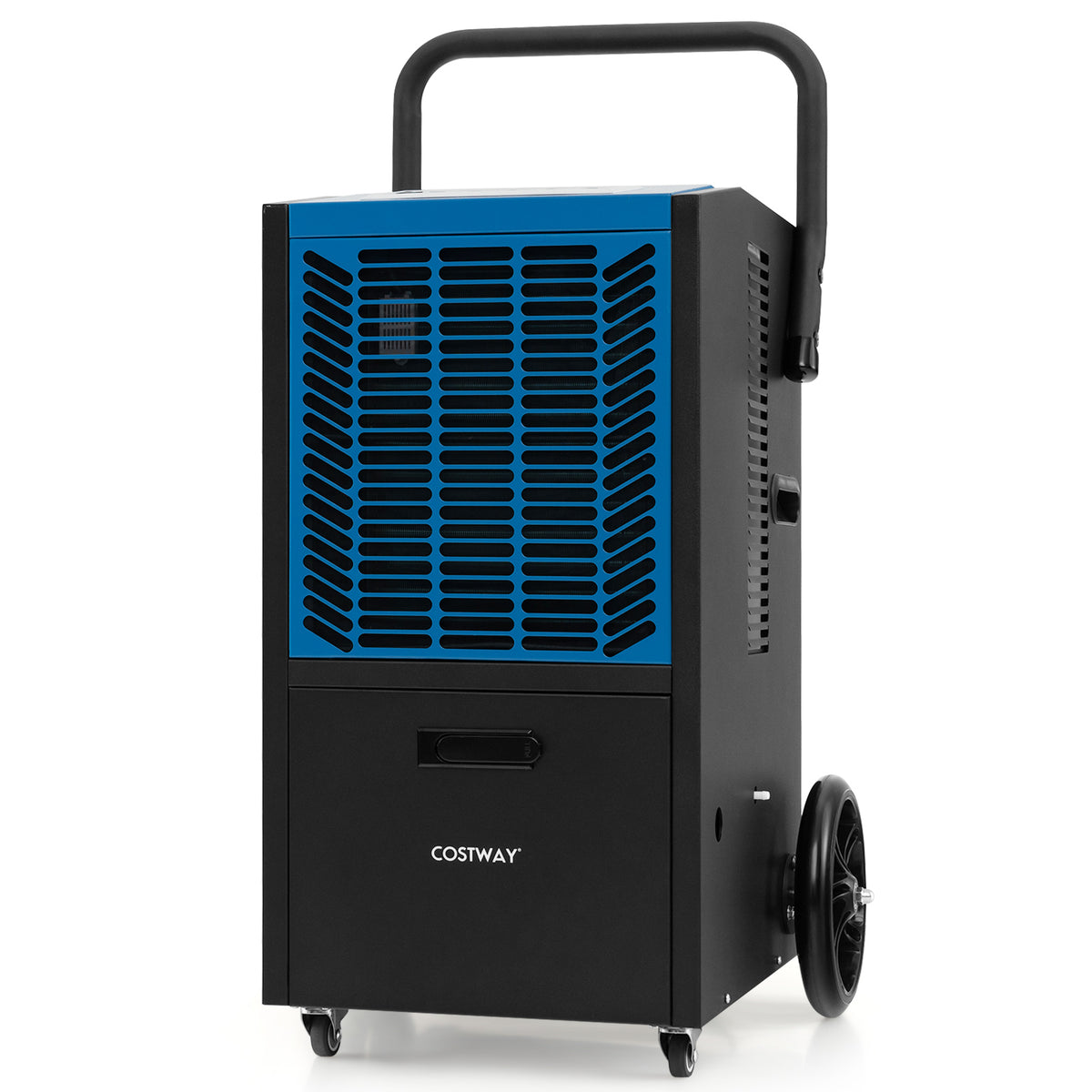 140 Pints Commercial Dehumidifier Crawl Space Dehumidifier with Pump and Drain Hose-Blue-Dehumidifiers-DECOROLALA