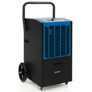 140 Pints Commercial Dehumidifier Crawl Space Dehumidifier with Pump and Drain Hose-Blue-Dehumidifiers-DECOROLALA
