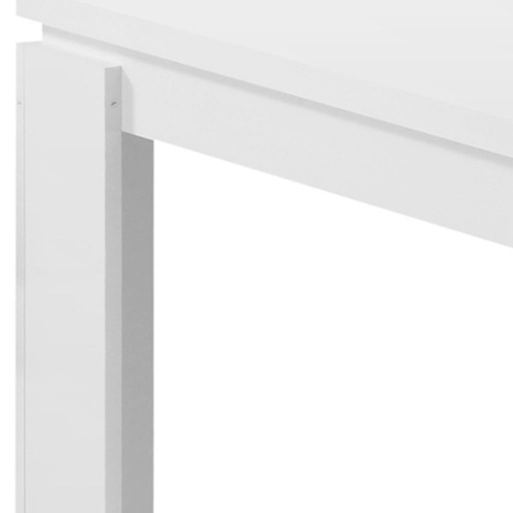 140" White Solid Wood Dining Table-Dining Tables-DECOROLALA