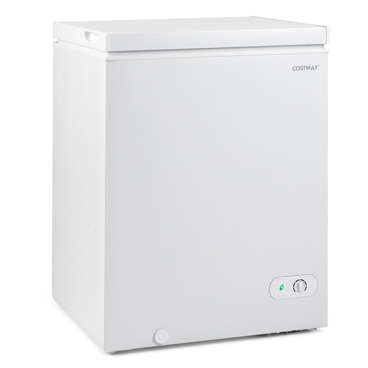 141 L/5 Cu.Ft Compact Chest Freezer with 7-Gear Adjustable Temperature-White-Freezers-DECOROLALA